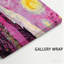  «Vibrant Pink Starry Night», impression sur toile tendue-129538050