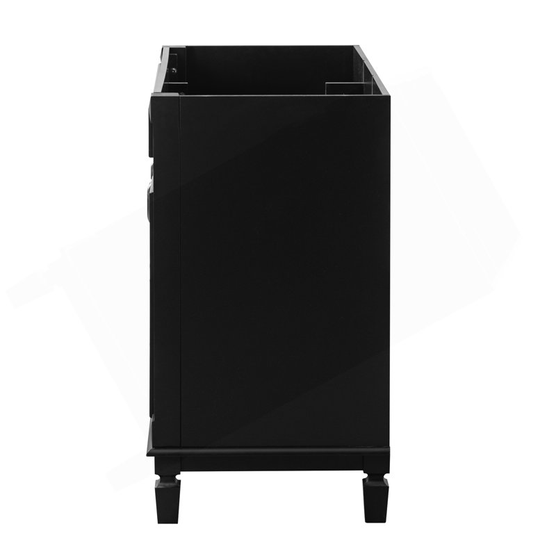 Meuble-lavabo de 91 cm (36 po) sans lavabo, meuble seulement, meuble de rangement moderne pour salle de bain avec 2 portes à fermeture douce