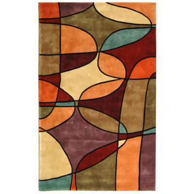 Tapis contemporain assorti