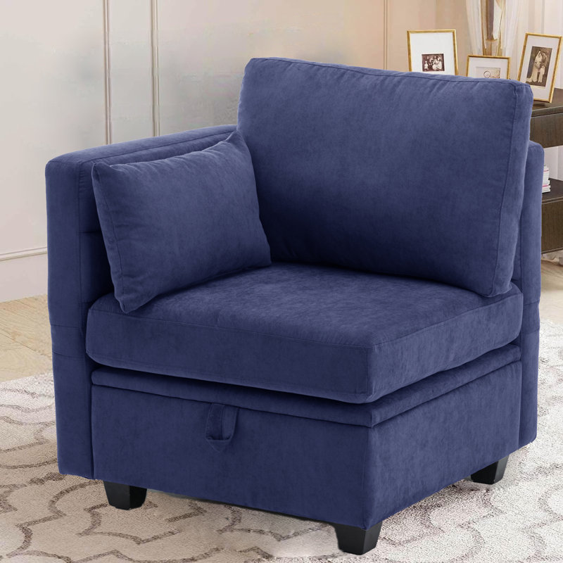 Canapé modulaire Toxi, Polyester bleu