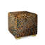 Cube Ottoman - Safari Spot - Velvet-161291438