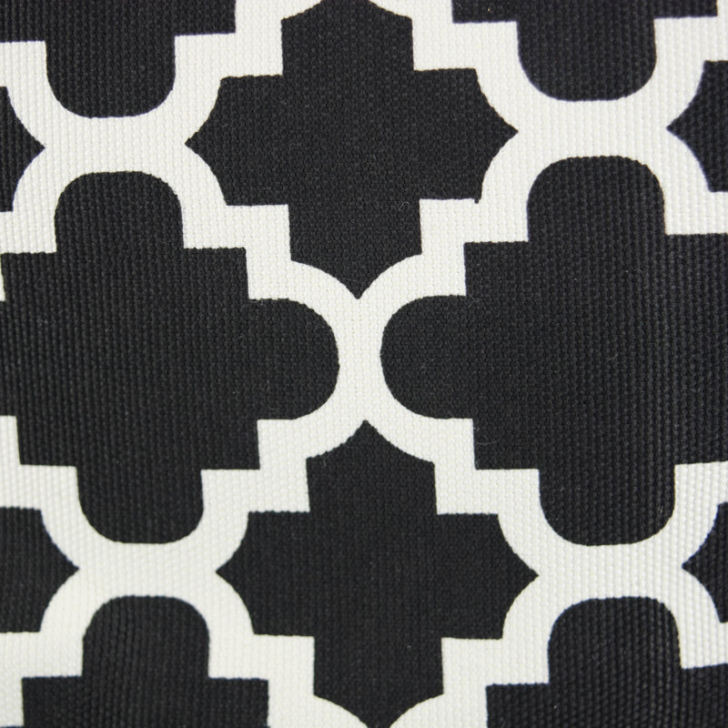 Corbeille en tissu Morganstein, H 12 po x l 15 po x P 15 po, Noir