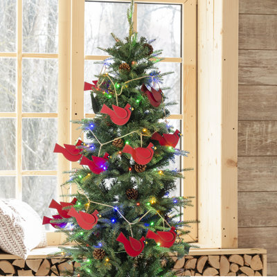 Guirlande de Noël rouge 6 pi
