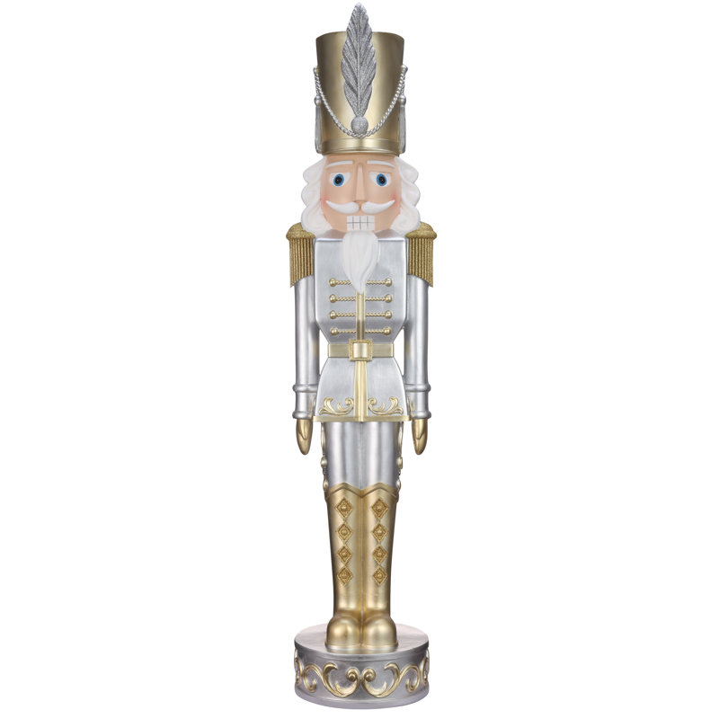 48" Christmas Nutcracker Gold/Silver