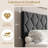 Heavy-Duty Platform Bed Frame, With Height Adjustable Fabric Headboard-2128307092-2128307090