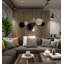 Suspension murale en métal de style luxueux-726821070