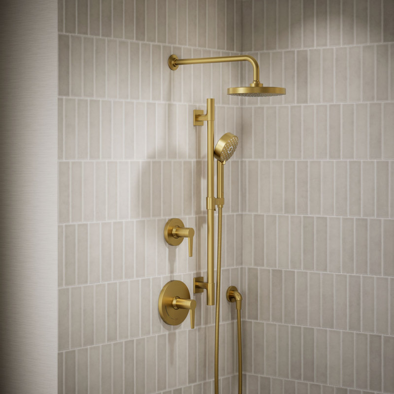 Awaken Showering Kit 2.5 Gpm, Brushed Brass