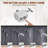 10 Inch All Metal Rainfall Shower Head With Handheld Combo, High Pressure Dual Rain Shower Head Spray, Push Button Switches, Adjustable Extension Arm, Brushed Nickel