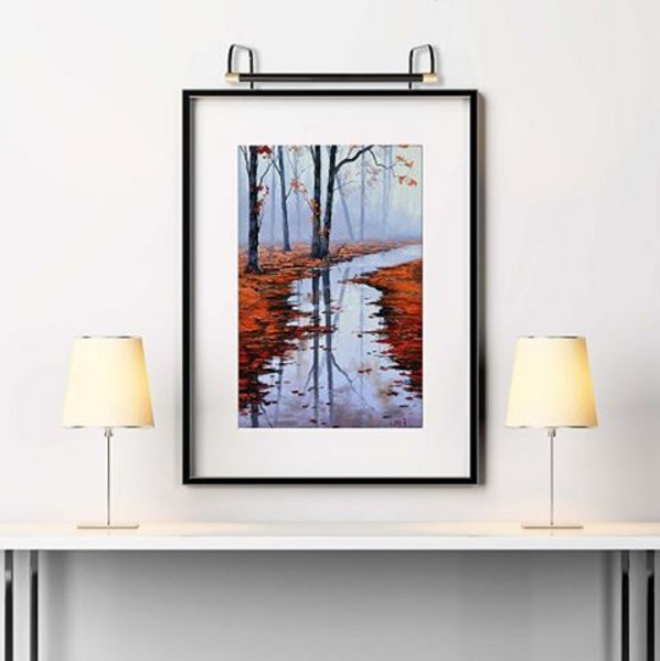 Applique murale 18 lumières DEL câblée, H 9,25 po x l 43 po x P 8,5 po, Noir