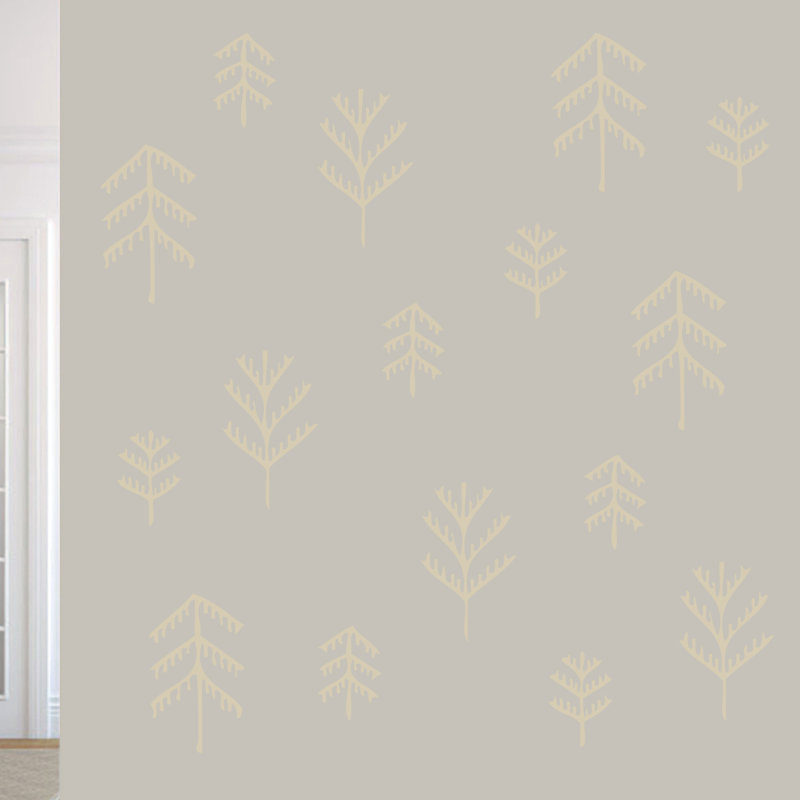 Bartee Abstract Wall Decal, Light Beige