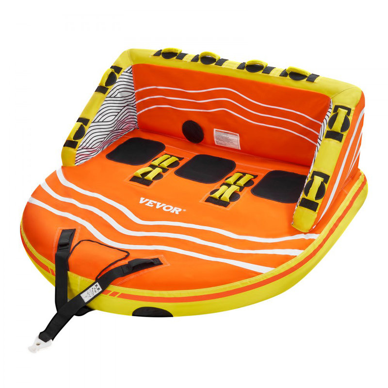 Towable Tube for Boating 1-3 Riders Inflatable Boating Tubes Towable Water Sport