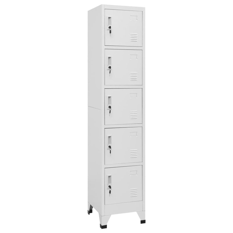 Armoire vestiaire en acier, Gris, 5