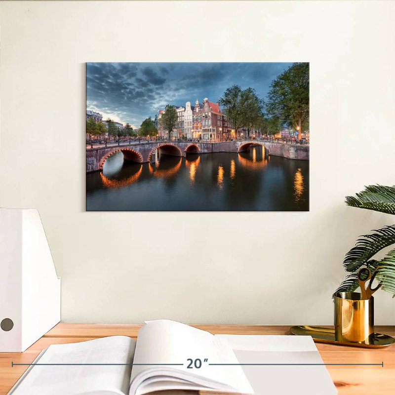 Ponts de Amsterdam, H 8 po x l 12 po