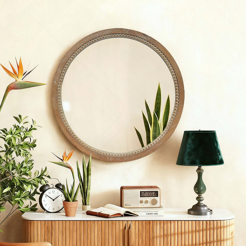 Miroir mural rond rond
