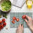 Ambesonne Floral Tempered Glass Cutting Board Spring Scroll Multicolor