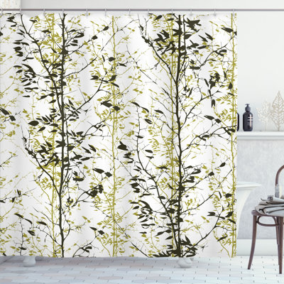 Shower Curtain with Hooks Included