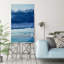 «Blue on Blue II», reproduction d'art sur toile tendue-31957332