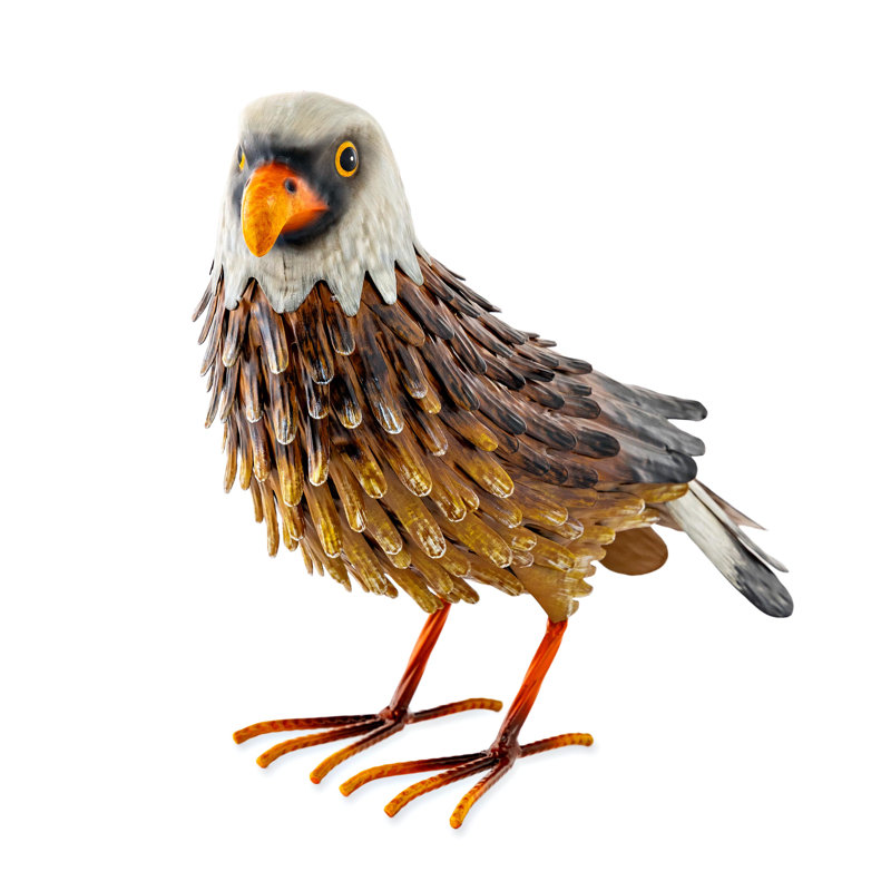 Statue de jardin aigle, faisant face à gauche_x000D_