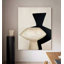 Mur de galerie minimaliste abstrait avec peintures à l'huile encadrées-1853801243