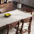 White Rock Slab Dining Table With Four Drawers-110910272