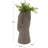 Cole And Grey 1 Piece Magnesium Oxide Textured Easter Island Head Woman Planter Set