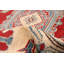 One-of-a-Kind Al? Tapis crème / rouge noué à la main 6 pi 7 po x 9 pi 7 po