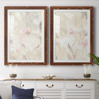 «Soft Abstraction I», reproduction encadrée de qualité supérieure - prête à être accrochée