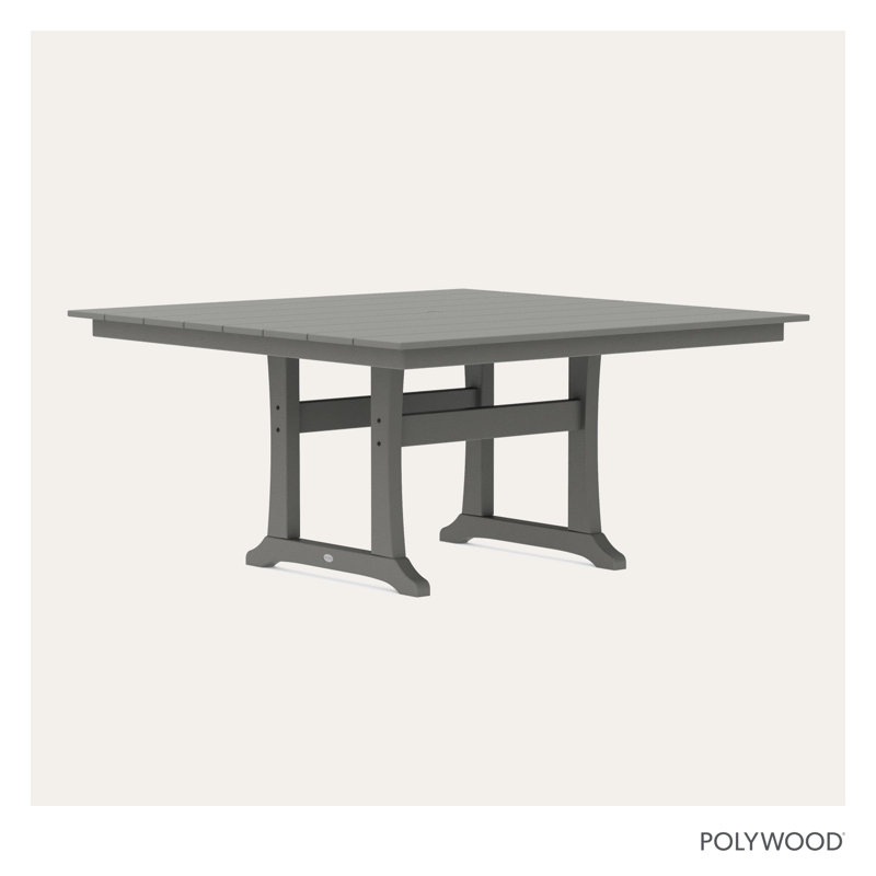 Farmhouse Trestle Dining Table, Gray