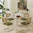 5-Piece Round Glass Top Dining Set-2083640118-2083640124