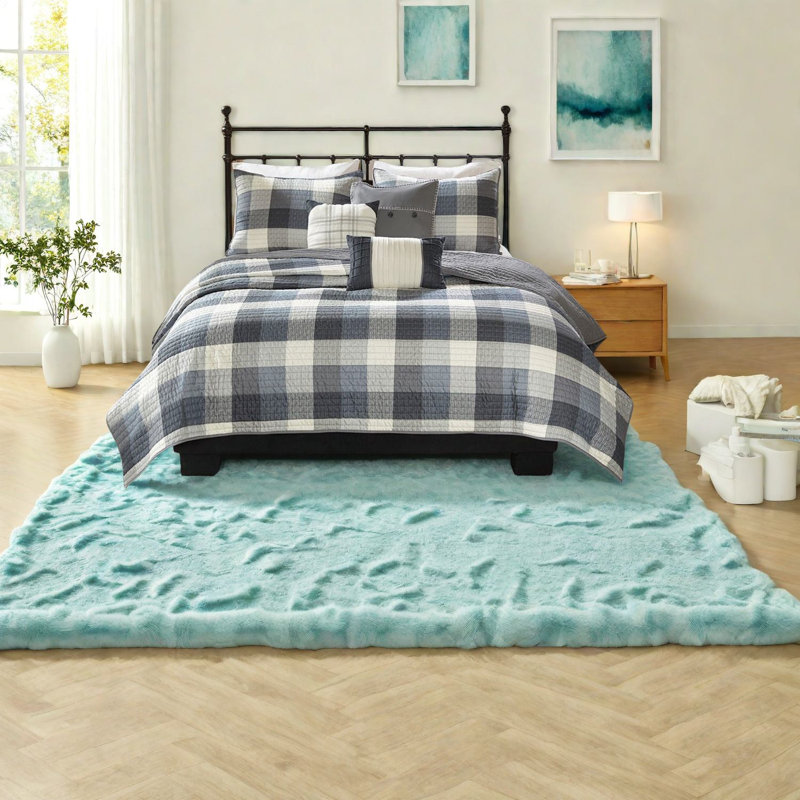Ensembles de literie à chevrons gris confortables pour un style campagnard moderne