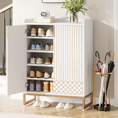 29.52" Shoe Cabinet With Doors