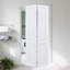 Porte artisanale moderne de 3/4 po d'épaisseur 28 po X 79 po Porte pliante en MDF blanc uni avec trousse de quincaillerie-132739789-132760708-132760710