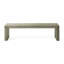 Banc de salle à manger en bois gris et taupe, inspiré, cadre de 63 po, durable, esthétique d'assemblage minimal, long et facile à assembler