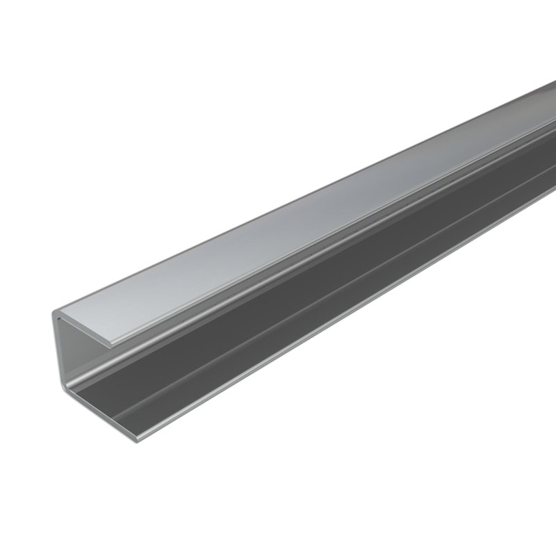 Bordure en métal 48 po x 0,1 po en argent