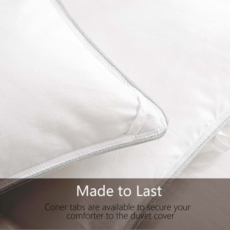 All Season Light Weight 650 Fill Power Feather Down Comforter/ Duvet Insert , Queen
