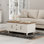 Table basse à 4 pieds avec rangement Scarlett