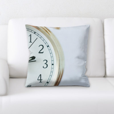 Albie Clock Throw Pillow