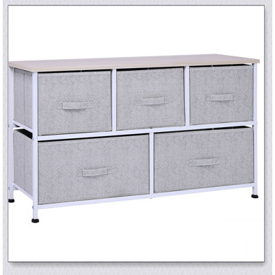 Rangement horizontal 40 po 5 tiroirs