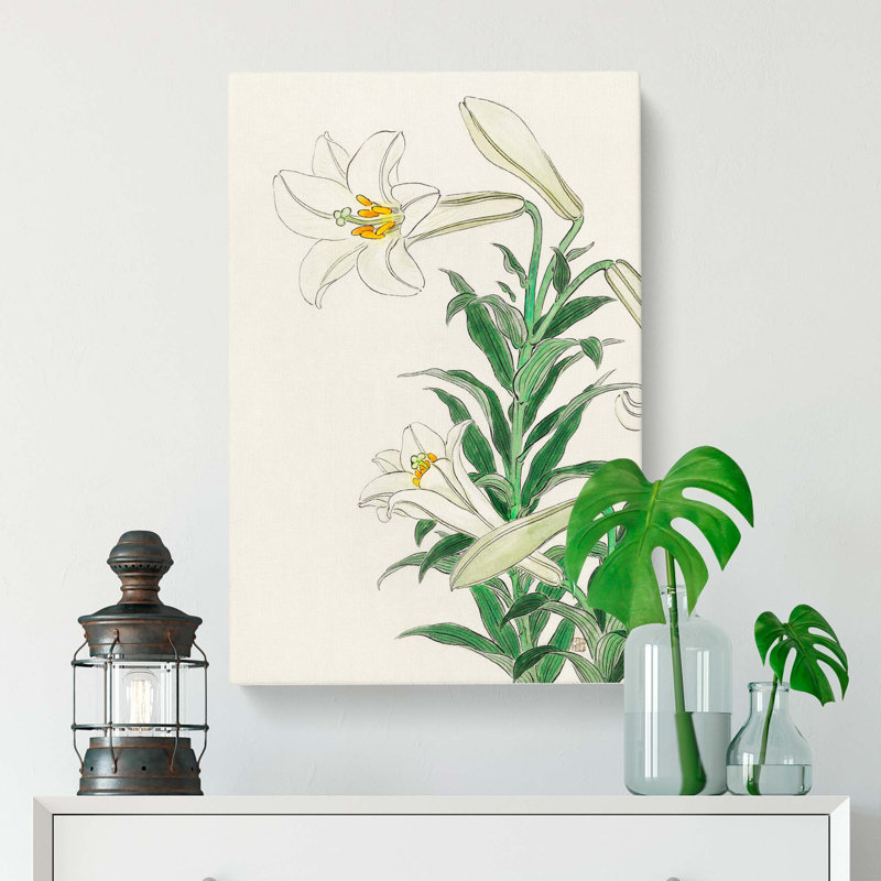 Lilies by Ohara Koson - Wrapped Canvas, 60cm H x 40cm W x 3cm D