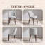 46.50cm H Fabric Upholstered Upholstered Back Side Chair in Light Grey-132716851