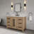 Graelyn 48 In. Single Rectangle Sink Bathroom Vanity With Engineered Carrara White Marble In Weathered Oak