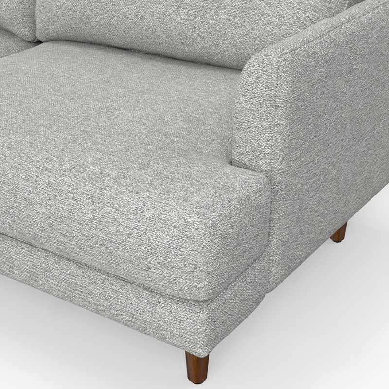 Livingston, canapé de 90 po, gris brume, Argent argent