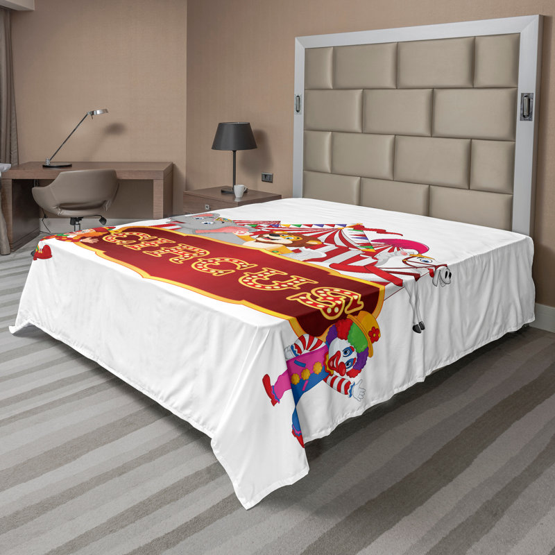Drap de dessus Ambesonne, Drap plat pour très grand lit californien