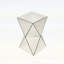 Table d'appoint à motif géométrique champagne Champagne