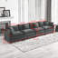 Canapé Cloud 4 places, canapé modulaire moderne pour le salon, coussin rembourré à double couche confortable, tissu chenille respirant