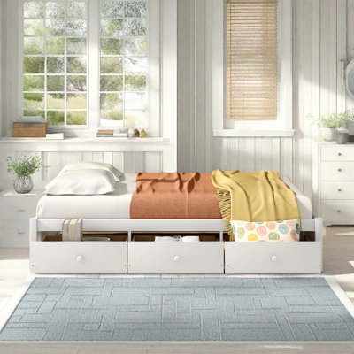 Lozada Twin Platform Bed with Drawers by Harriet Bee