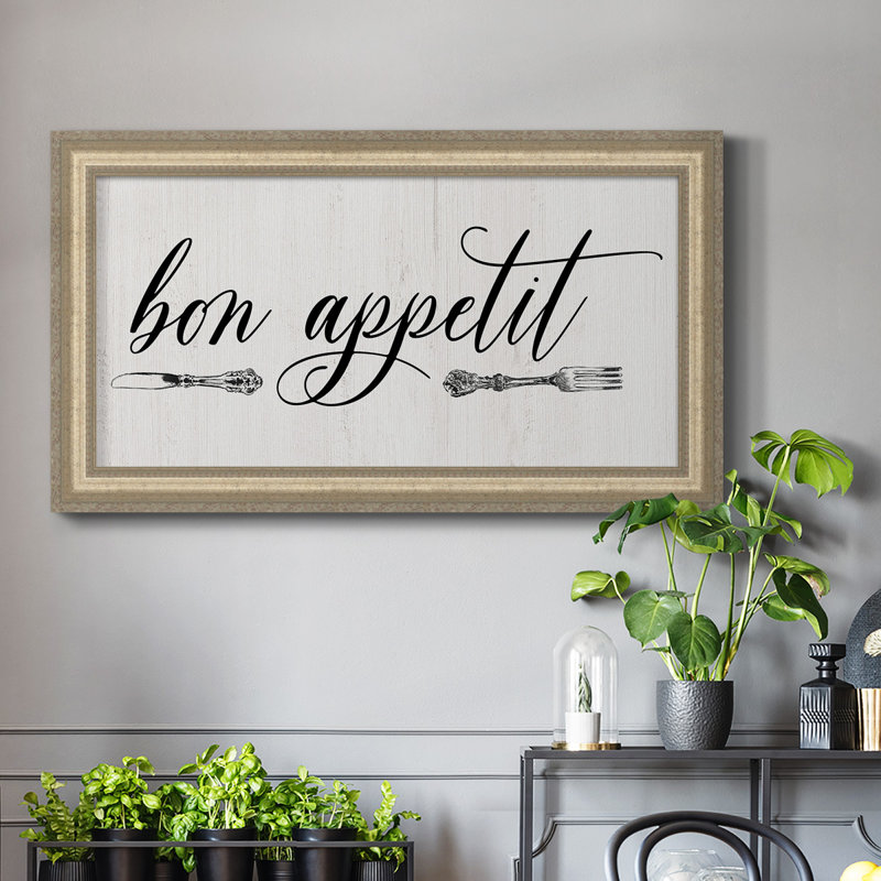 " Bon Appetit ", 25" H x 45" W x 2.5" D