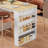 Extendable Kitchen Island With Power Outlet, Rolling Mobile Kitchen Cart With Storage | Includes Drawers, Cabinet, Spice Rack, Towel Rack, Locking Casters