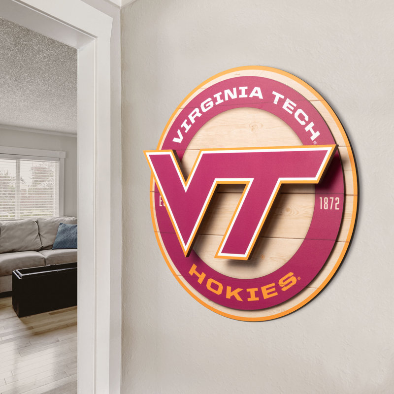 NCAA Virginia Tech Hokies 3DX Circle Wall Art