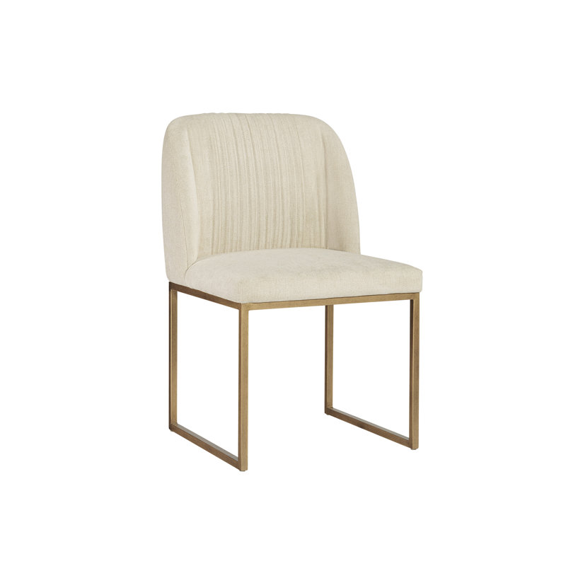 Nevin Upholstered Dining Chair, Muslin